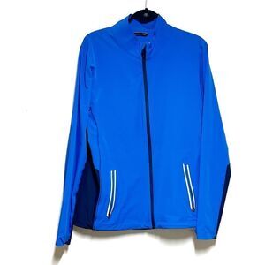 New KJUS Of Switzerland Domus CL Blue Mens Golf Jacket Sz L